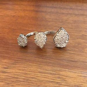 Kendra Scott rose gold Naomi double ring